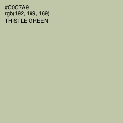 #C0C7A9 - Thistle Green Color Image